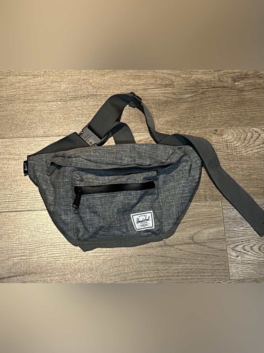 Herschel Gray & Black Crossbody Bag